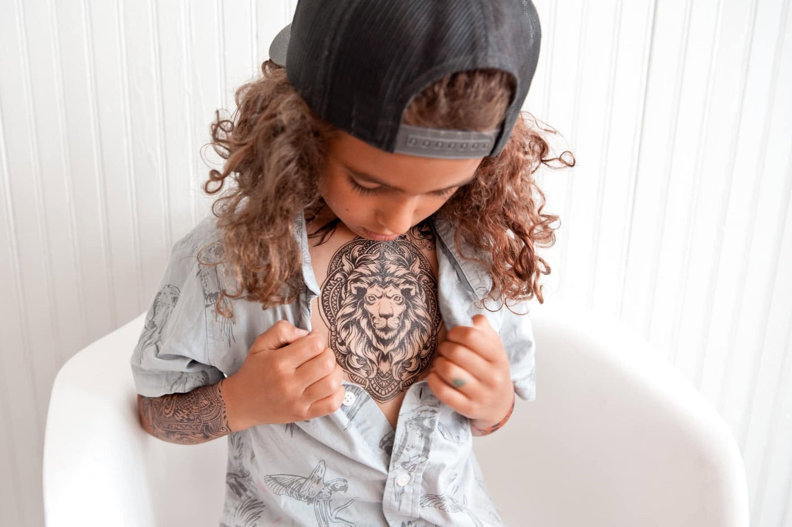 Tattoos kids chest tattoo kid wearing trendy clothing and tattoos